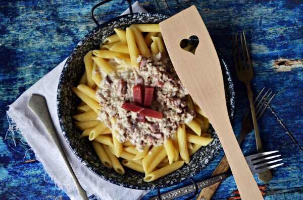 Sajtszószos penne