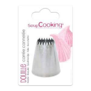 ScrapCooking szögletes bordázott díszítőcső , rozsdamentes acél a Rupáner konyhából!