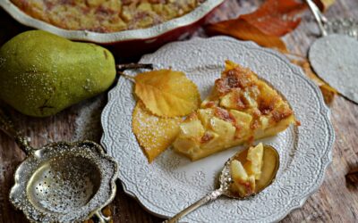 Bögrés, francia tejes pite körtével